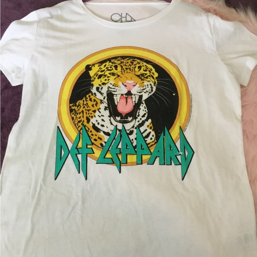 Vintage Women’s Chaser Def Leopard Band Tee, NWT